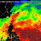 Total ocean heat content in the region surrounding the track of Typhoon Nepartak. High heat has helped the storm to intensify rapidly. Image: University of Wisconsin/CIMSS via Weather Underground.